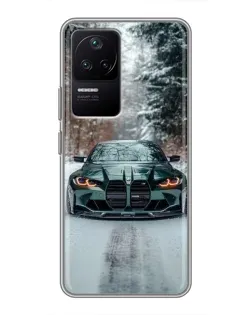 Чехол для Xiaomi POCO F4 (5G) с картинкой «BMW в зимнем лесу» Чехол для Xiaomi POCO F4 (5G) с картинкой «BMW в зимнем лесу»