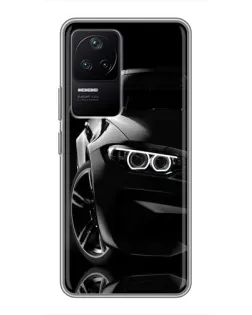 Чехол для Xiaomi POCO F4 (5G) с картинкой «Черная BMW — профиль» Чехол для Xiaomi POCO F4 (5G) с картинкой «Черная BMW — профиль»
