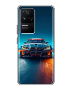 Чехол для Xiaomi POCO F4 (5G) с картинкой «BMW — огни неона» Чехол для Xiaomi POCO F4 (5G) с картинкой «BMW — огни неона»