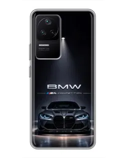 Чехол для Xiaomi POCO F4 (5G) с картинкой «BMW сквозь ночной город» Чехол для Xiaomi POCO F4 (5G) с картинкой «BMW сквозь ночной город»