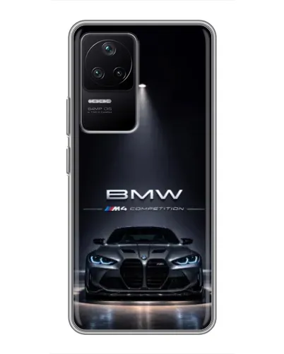 Чехол для Xiaomi POCO F4 (5G) с картинкой «BMW сквозь ночной город» Чехол для Xiaomi POCO F4 (5G) с картинкой «BMW сквозь ночной город»
