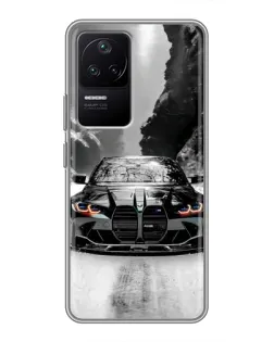 Чехол для Xiaomi POCO F4 (5G) с картинкой «BMW — акварельный дрифт» Чехол для Xiaomi POCO F4 (5G) с картинкой «BMW — акварельный дрифт»