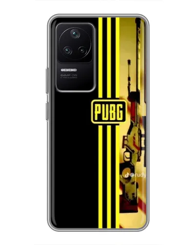 Чехол для Xiaomi POCO F4 (5G) с картинкой «PUBG — камуфляжный шлем»