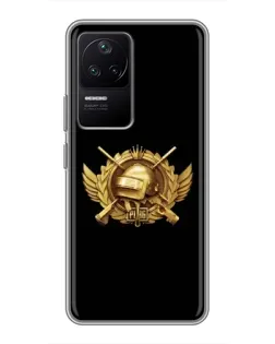 Чехол для Xiaomi POCO F4 (5G) с картинкой «PUBG — оранжевый градиент» Чехол для Xiaomi POCO F4 (5G) с картинкой «PUBG — оранжевый градиент»