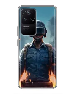 Чехол для Xiaomi POCO F4 (5G) с картинкой «PUBG — реалистичный герой» Чехол для Xiaomi POCO F4 (5G) с картинкой «PUBG — реалистичный герой»