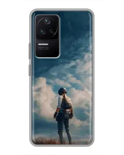 Чехол для Xiaomi POCO F4 (5G) с картинкой «Герой PUBG на скале» Чехол для Xiaomi POCO F4 (5G) с картинкой «Герой PUBG на скале»