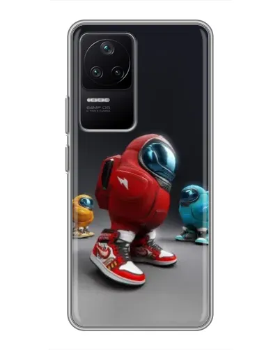Чехол для Xiaomi POCO F4 (5G) с картинкой «Among Us — 3D стиль» Чехол для Xiaomi POCO F4 (5G) с картинкой «Among Us — 3D стиль»