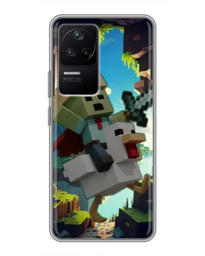 Чехол для Xiaomi POCO F4 (5G) с картинкой «Стив и гусь»