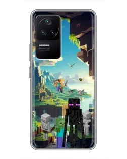 Чехол для Xiaomi POCO F4 (5G) с картинкой «Эндермен в лесу» Чехол для Xiaomi POCO F4 (5G) с картинкой «Эндермен в лесу»
