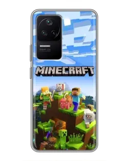 Чехол для Xiaomi POCO F4 (5G) с картинкой «Minecraft классический мир» Чехол для Xiaomi POCO F4 (5G) с картинкой «Minecraft классический мир»
