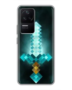 Чехол для Xiaomi POCO F4 (5G) с картинкой «Алмазный меч неон» Чехол для Xiaomi POCO F4 (5G) с картинкой «Алмазный меч неон»