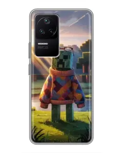 Чехол для Xiaomi POCO F4 (5G) с картинкой «Крипер в свитере» Чехол для Xiaomi POCO F4 (5G) с картинкой «Крипер в свитере»