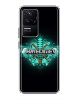 Чехол для Xiaomi POCO F4 (5G) с картинкой «Minecraft Diamond лого» Чехол для Xiaomi POCO F4 (5G) с картинкой «Minecraft Diamond лого»