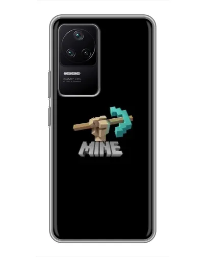 Чехол для Xiaomi POCO F4 (5G) с картинкой «Алмазная кирка»