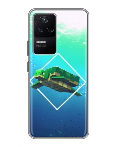 Чехол для Xiaomi POCO F4 (5G) с картинкой «Черепаха Minecraft» Чехол для Xiaomi POCO F4 (5G) с картинкой «Черепаха Minecraft»