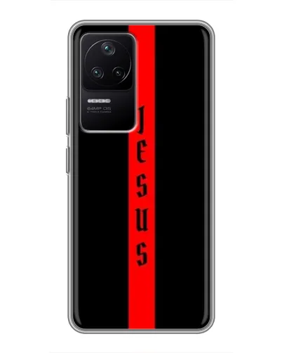 Чехол для Xiaomi POCO F4 (5G) с картинкой «Красная линия веры»