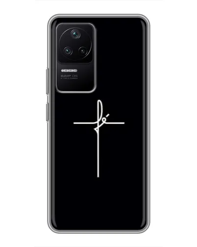 Чехол для Xiaomi POCO F4 (5G) с картинкой «Тонкий крест» Чехол для Xiaomi POCO F4 (5G) с картинкой «Тонкий крест»