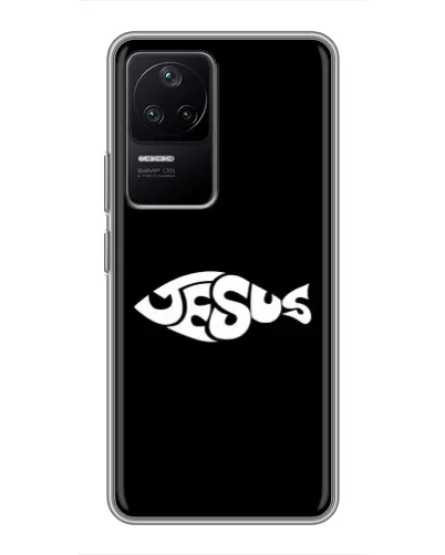 Чехол для Xiaomi POCO F4 (5G) с картинкой «Рыба Jesus» Чехол для Xiaomi POCO F4 (5G) с картинкой «Рыба Jesus»