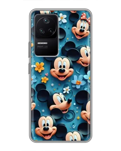 Чехол для Xiaomi POCO F4 (5G) с картинкой «Паттерн Микки и Минни» Чехол для Xiaomi POCO F4 (5G) с картинкой «Паттерн Микки и Минни»