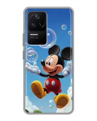 Чехол для Xiaomi POCO F4 (5G) с картинкой «Mickey и мыльные пузыри» Чехол для Xiaomi POCO F4 (5G) с картинкой «Mickey и мыльные пузыри»
