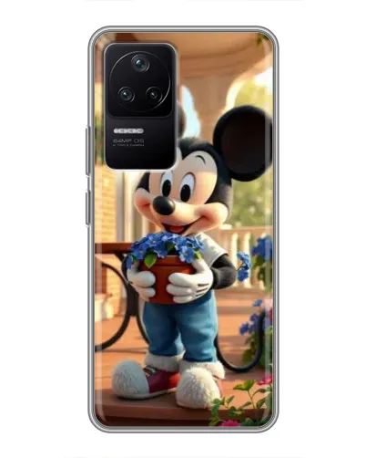 Чехол для Xiaomi POCO F4 (5G) с картинкой «Микки садовод» Чехол для Xiaomi POCO F4 (5G) с картинкой «Микки садовод»