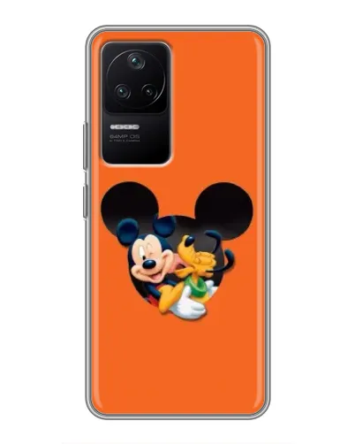 Чехол для Xiaomi POCO F4 (5G) с картинкой «Сердце Микки Минни» Чехол для Xiaomi POCO F4 (5G) с картинкой «Сердце Микки Минни»
