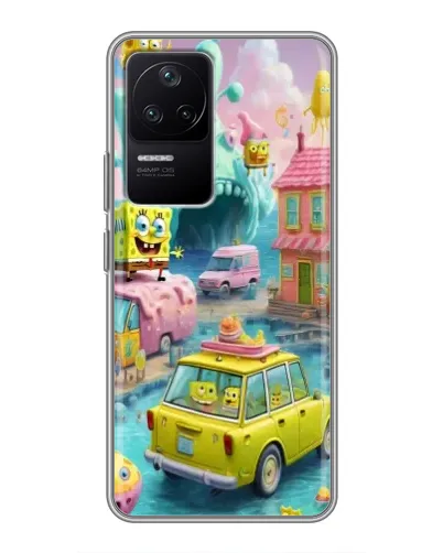 Чехол для Xiaomi POCO F4 (5G) с картинкой «Монстр-трак приключения»