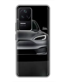 Чохол для Xiaomi POCO F4 (5G) з картинкою «Tesla Model S Look»