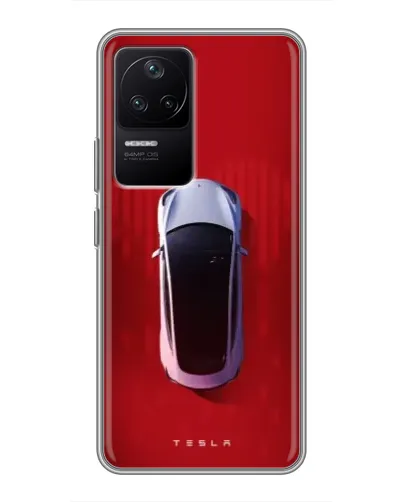 Чехол для Xiaomi POCO F4 (5G) с картинкой «Tesla Top View» Чехол для Xiaomi POCO F4 (5G) с картинкой «Tesla Top View»