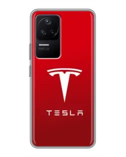 Чохол для Xiaomi POCO F4 (5G) з картинкою «Tesla Red Classic»