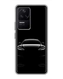 Чохол для Xiaomi POCO F4 (5G) з картинкою «Силует Tesla Night»
