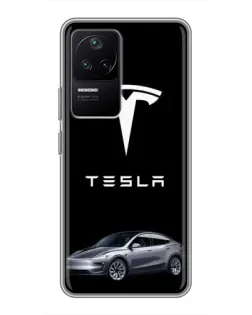 Чохол для Xiaomi POCO F4 (5G) з картинкою «Tesla Model Y»