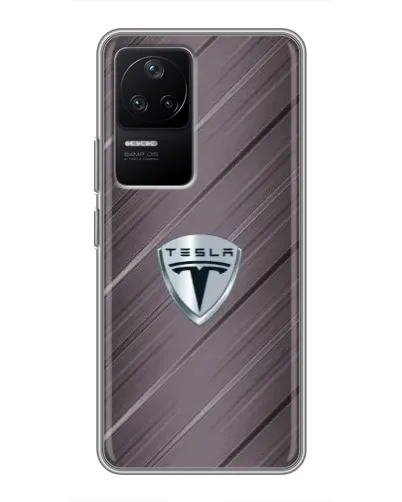 Чехол для Xiaomi POCO F4 (5G) с картинкой «Металлическая текстура Tesla» Чехол для Xiaomi POCO F4 (5G) с картинкой «Металлическая текстура Tesla»