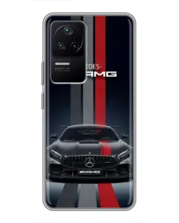 Чехол для Xiaomi POCO F4 (5G) с картинкой «Mercedes — белый карбон» Чехол для Xiaomi POCO F4 (5G) с картинкой «Mercedes — белый карбон»