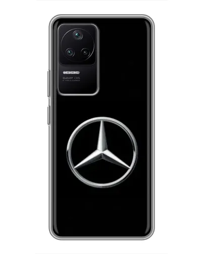 Чехол для Xiaomi POCO F4 (5G) с картинкой «Mercedes классический лого»