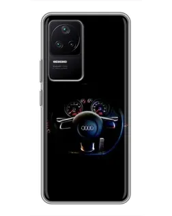 Чехол для Xiaomi POCO F4 (5G) с картинкой «Салон Audi — руль» Чехол для Xiaomi POCO F4 (5G) с картинкой «Салон Audi — руль»