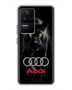 Чехол для Xiaomi POCO F4 (5G) с картинкой «Пантера и Audi» Чехол для Xiaomi POCO F4 (5G) с картинкой «Пантера и Audi»
