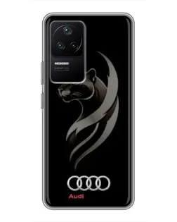 Чехол для Xiaomi POCO F4 (5G) с картинкой «Графика — пантера и Audi» Чехол для Xiaomi POCO F4 (5G) с картинкой «Графика — пантера и Audi»