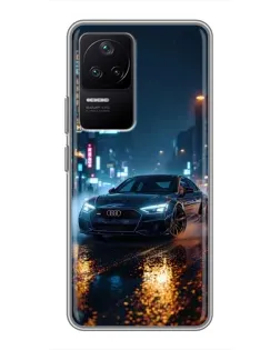 Чехол для Xiaomi POCO F4 (5G) с картинкой «Ночной город и Audi» Чехол для Xiaomi POCO F4 (5G) с картинкой «Ночной город и Audi»