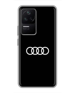 Чехол для Xiaomi POCO F4 (5G) с картинкой «Audi White Logo» Чехол для Xiaomi POCO F4 (5G) с картинкой «Audi White Logo»
