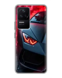 Чохол для Xiaomi POCO F4 (5G) з картинкою «Lamborghini червоне сяйво» Чохол для Xiaomi POCO F4 (5G) з картинкою «Lamborghini червоне сяйво»