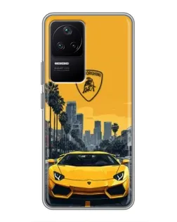 Чохол для Xiaomi POCO F4 (5G) з картинкою «Жовтий Lamborghini місто» Чохол для Xiaomi POCO F4 (5G) з картинкою «Жовтий Lamborghini місто»