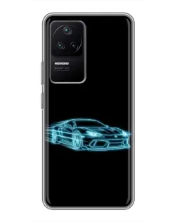 Чохол для Xiaomi POCO F4 (5G) з картинкою «Неоновий контур Lamborghini» Чохол для Xiaomi POCO F4 (5G) з картинкою «Неоновий контур Lamborghini»