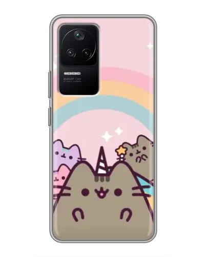 Чехол для Xiaomi POCO F4 (5G) с картинкой «Единорог Pusheen» Чехол для Xiaomi POCO F4 (5G) с картинкой «Единорог Pusheen»
