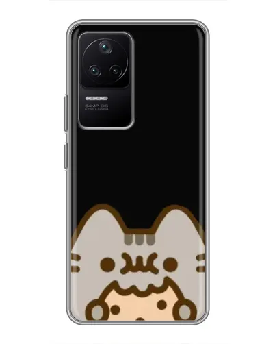 Чехол для Xiaomi POCO F4 (5G) с картинкой «Пушин на черном» Чехол для Xiaomi POCO F4 (5G) с картинкой «Пушин на черном»