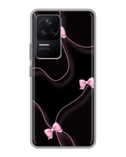 Чехол для Xiaomi POCO F4 (5G) с картинкой «Розовые ленты»