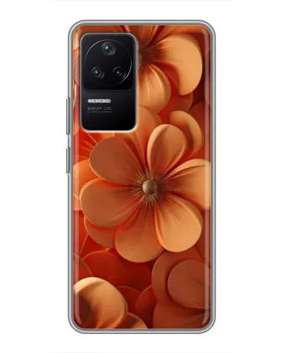 Чехол для Xiaomi POCO F4 (5G) с картинкой «Оранжевый макро цветок» Чехол для Xiaomi POCO F4 (5G) с картинкой «Оранжевый макро цветок»