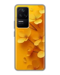 Чехол для Xiaomi POCO F4 (5G) с картинкой «Золотые лепестки» Чехол для Xiaomi POCO F4 (5G) с картинкой «Золотые лепестки»