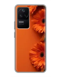 Чехол для Xiaomi POCO F4 (5G) с картинкой «Оранжевые герберы» Чехол для Xiaomi POCO F4 (5G) с картинкой «Оранжевые герберы»