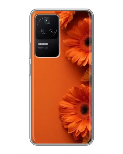 Чехол для Xiaomi POCO F4 (5G) с картинкой «Оранжевые герберы» Чехол для Xiaomi POCO F4 (5G) с картинкой «Оранжевые герберы»
